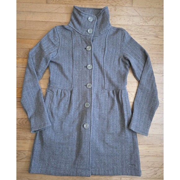 Patagonia Better Sweater Coat Womens Medium Gray Mock Neck - Picture 1 of 7